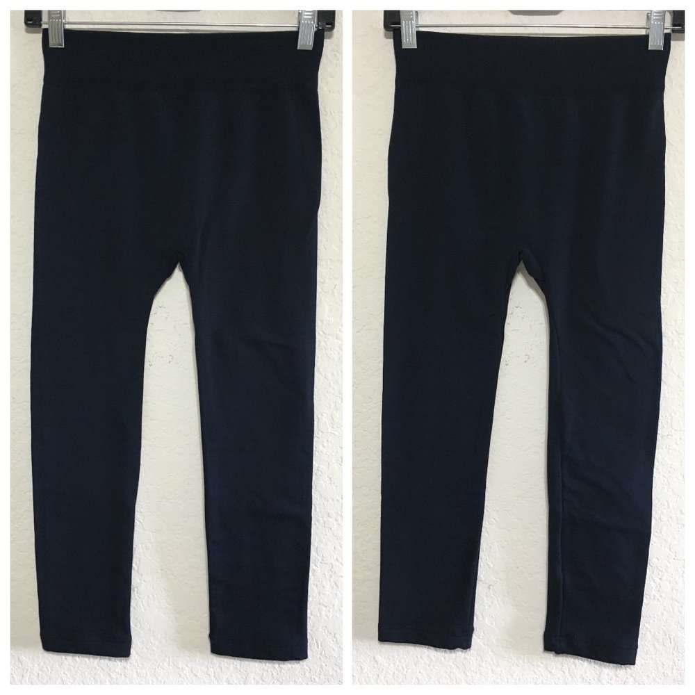 Y2K Korean Fashion Black High Rise Legging Fleece Lining Free Size